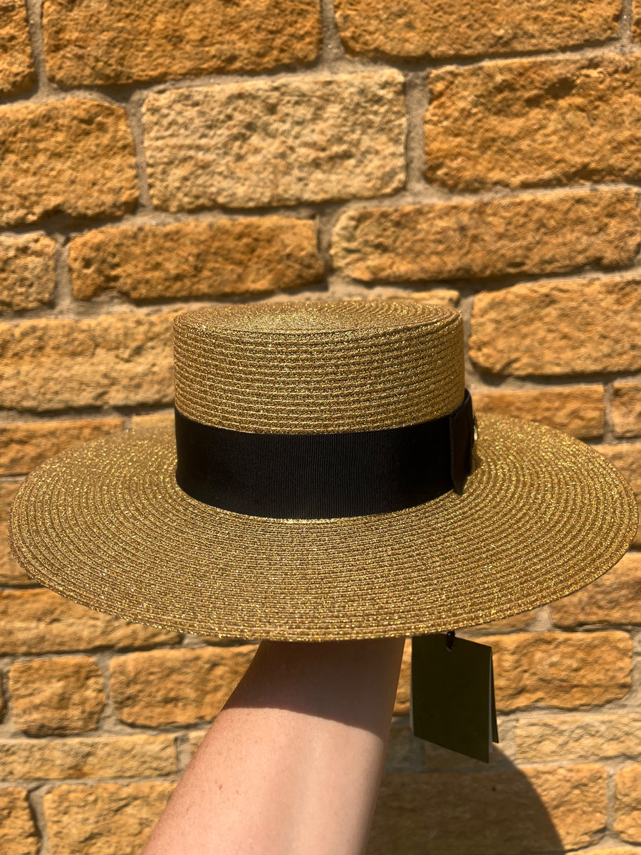 Lamé top papier hat