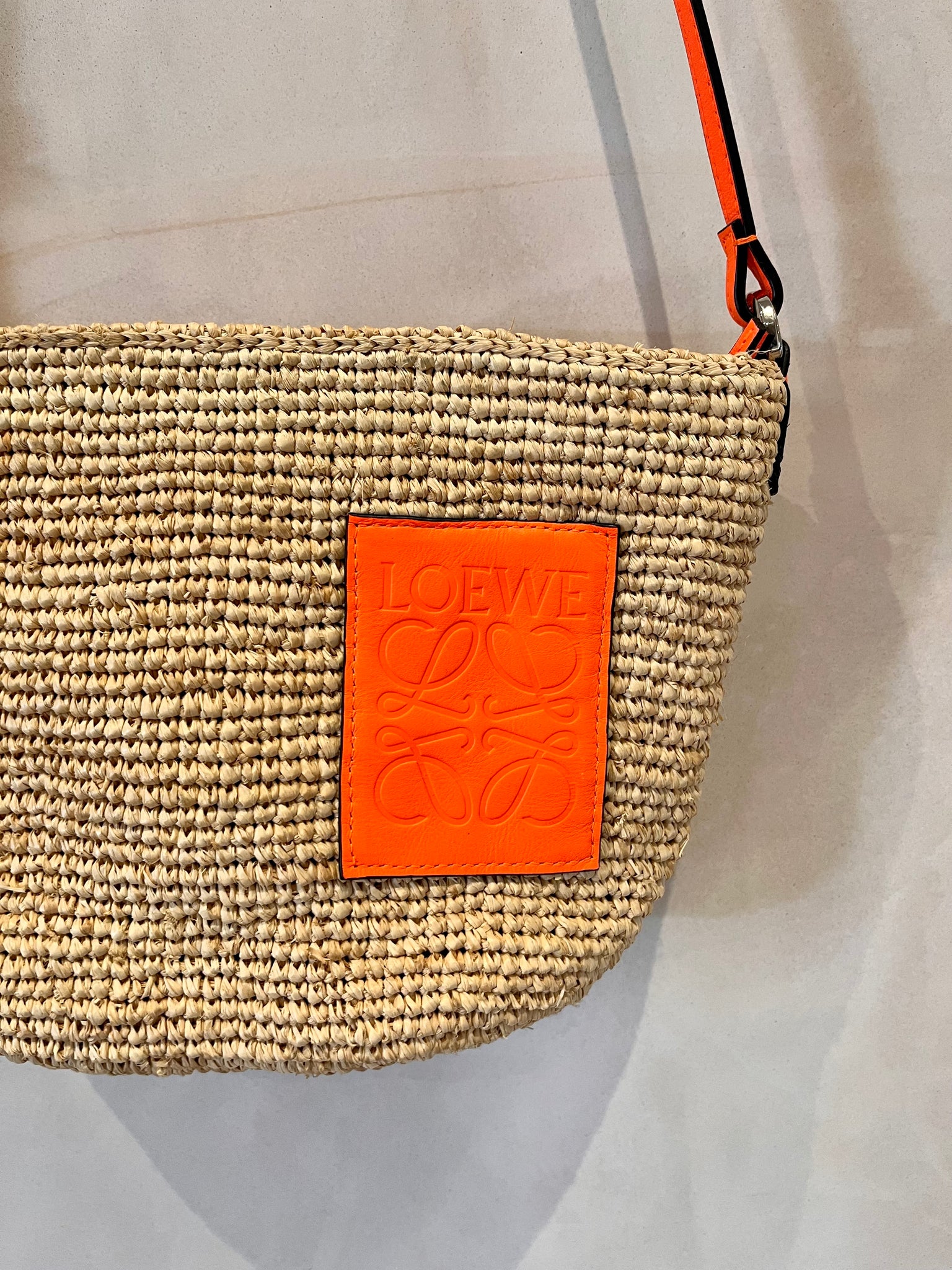 Loewe Paula’s Ibiza Raffia Pochette Bag