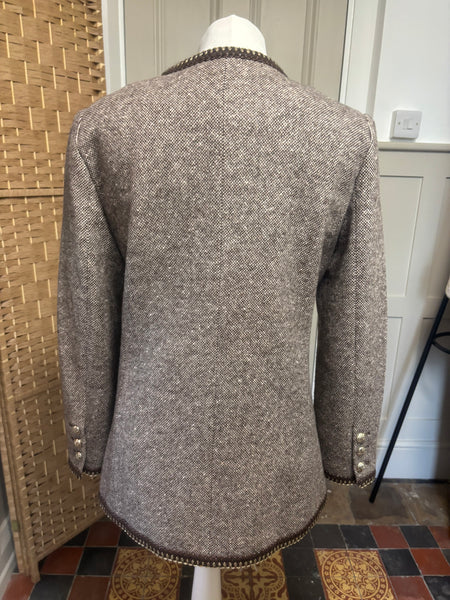 Goelia Brown Tweed Blazer M