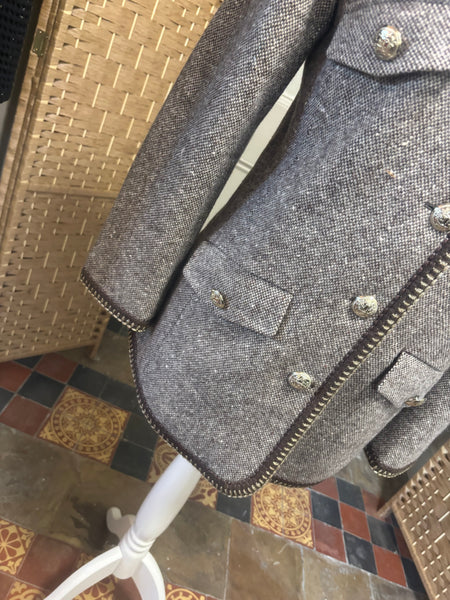 Goelia Brown Tweed Blazer M