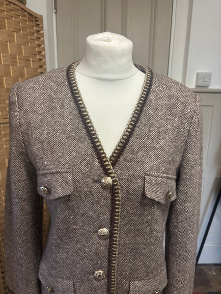 Goelia Brown Tweed Blazer M