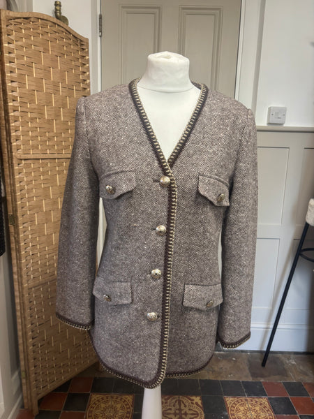 Goelia Brown Tweed Blazer M
