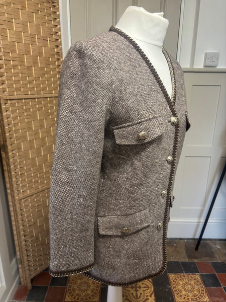 Goelia Brown Tweed Blazer M