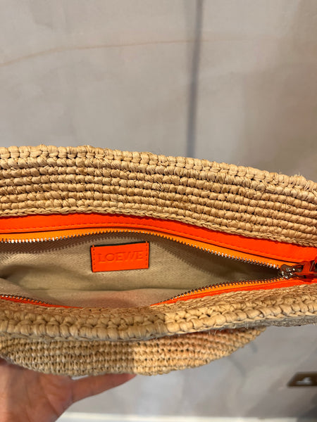 Loewe Paula’s Ibiza Raffia Pochette Bag