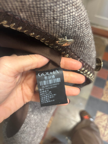 Goelia Brown Tweed Blazer M