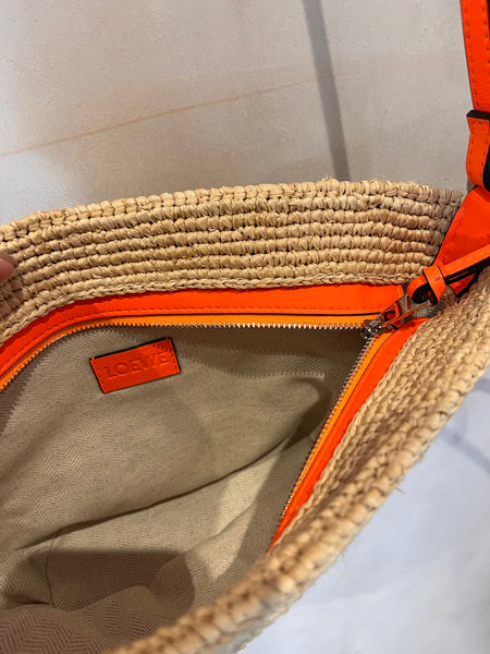 Loewe Paula’s Ibiza Raffia Pochette Bag