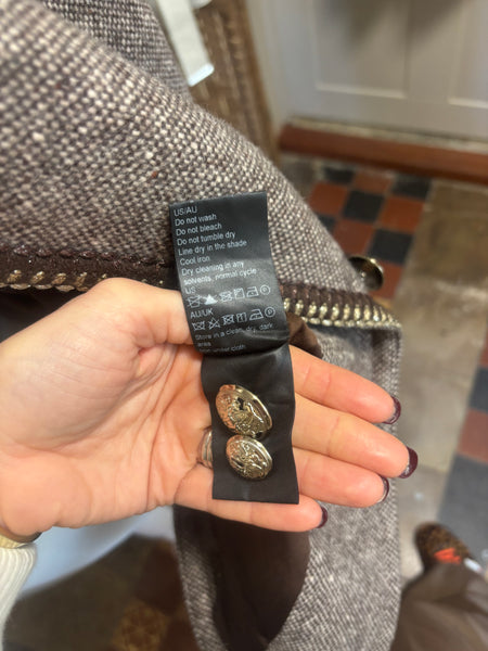 Goelia Brown Tweed Blazer M