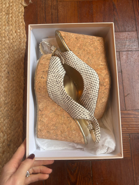 Jimmy Choos Espadrille Wedge 6