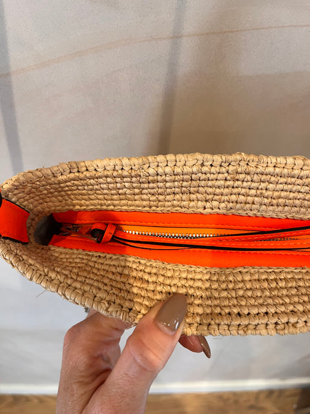 Loewe Paula’s Ibiza Raffia Pochette Bag
