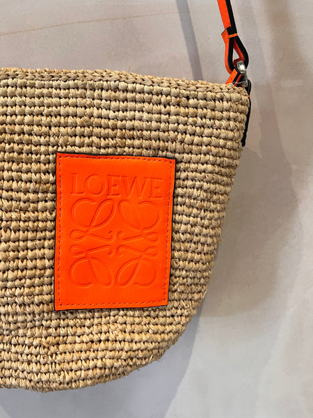 Loewe Paula’s Ibiza Raffia Pochette Bag