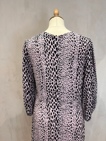 M&S Pink Leopard Dress 14