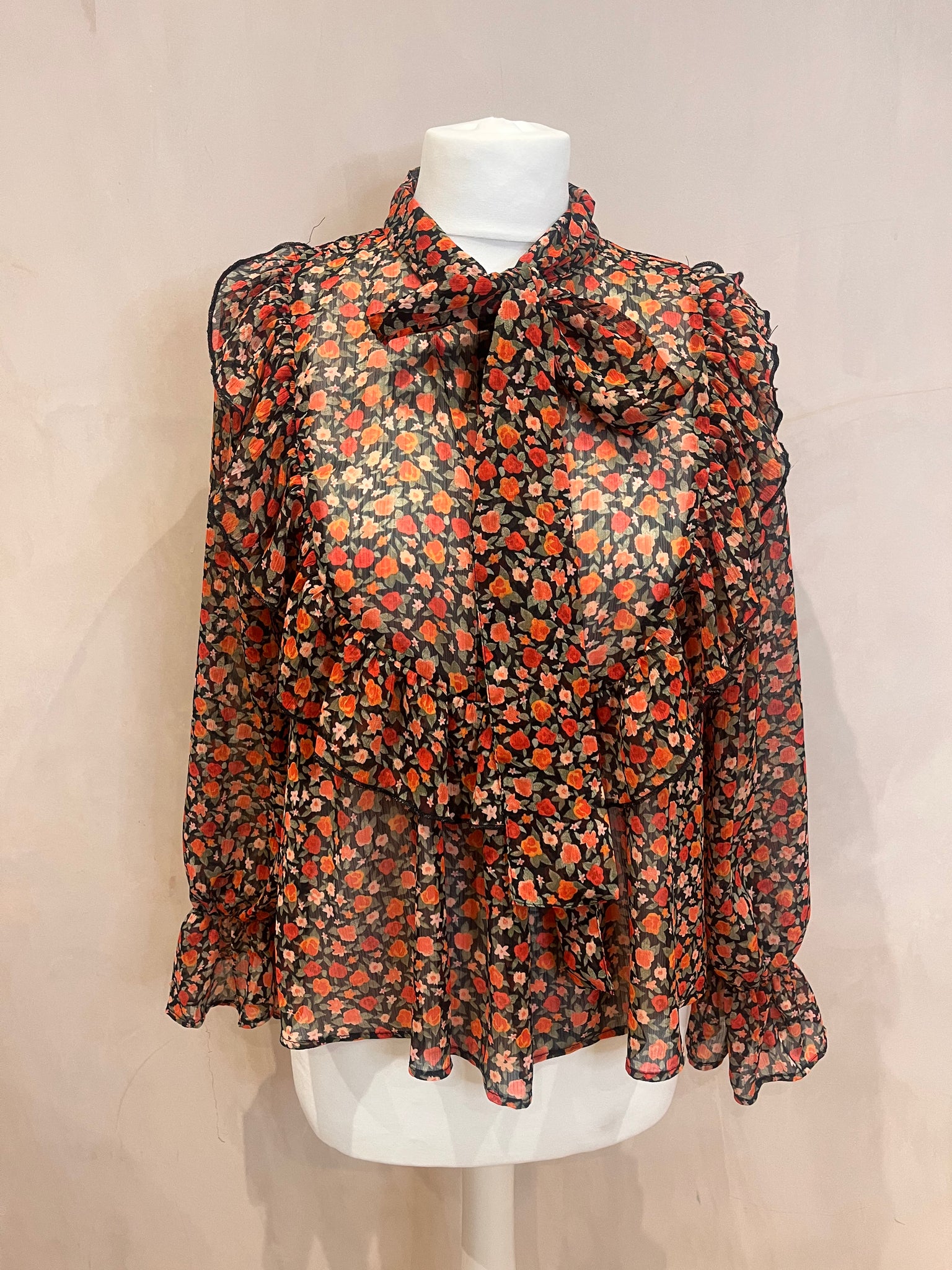 Zara Floral Blouse M