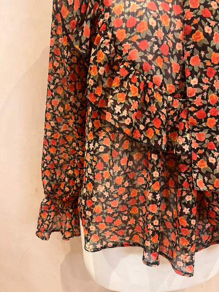 Zara Floral Blouse M