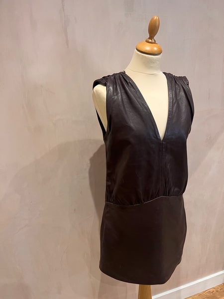 Zara Pleather Dress M