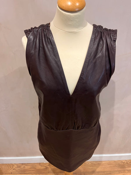 Zara Pleather Dress M