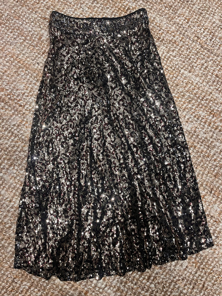 M&S Sequin Skirt 8