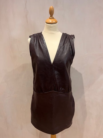 Zara Pleather Dress M