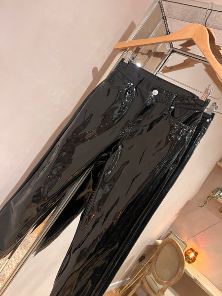 Topshop Vinyl Trousers