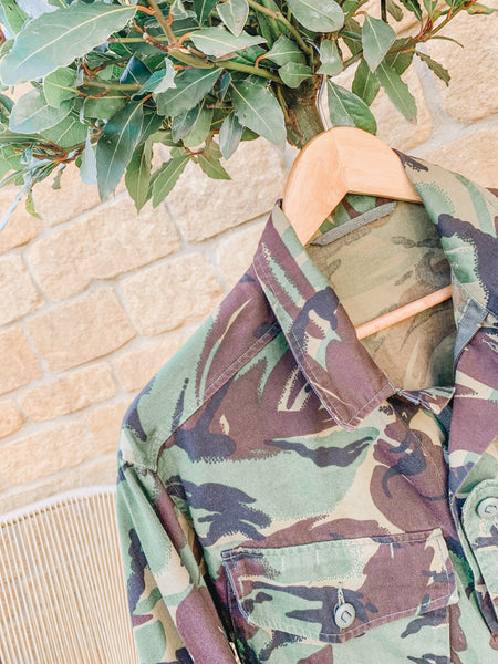 Original Vintage Military Camo Jacket