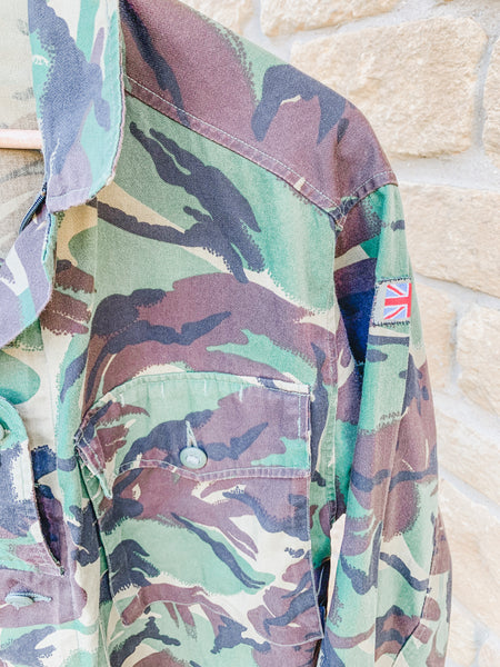 Original Vintage Military Camo Jacket